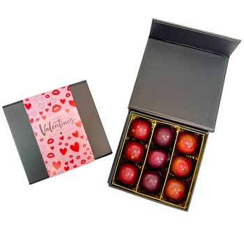 Zestaw pralin "Walentynkowy Sekret Smaku" | 9 sztuk