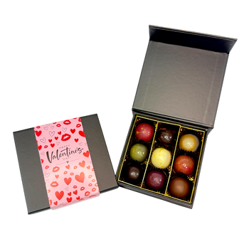 Zestaw pralin "Walentynkowe Słodkie Uniesienie" | 9 sztuk